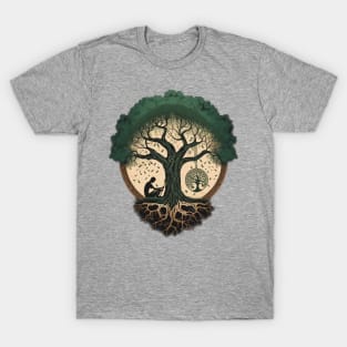 Meditation under a Tree - Designs for a Green Future T-Shirt